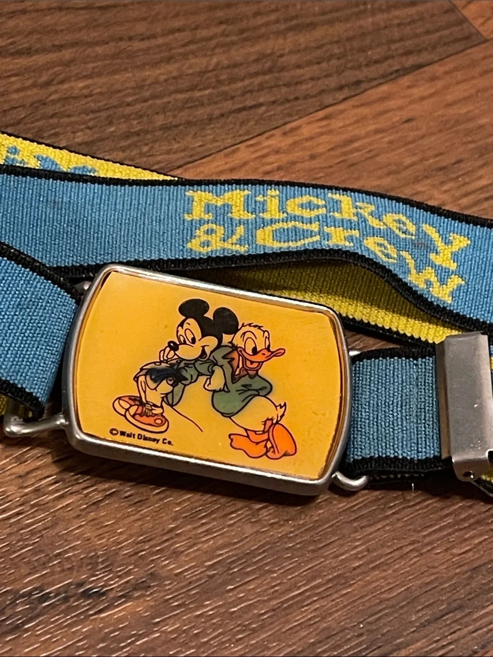 Vintage 70’s Disney Mickey & Crew Adjustable Elastic Child’s Belt